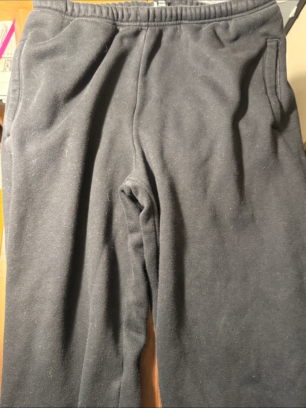 SKIMS Black Fleece Jogger Pants SM/M - Soft Pull-On Comfort